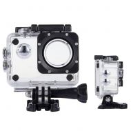 TEKCAM Action Camera Waterproof Case Underwater Protective Housing Case Compatible with AKASO EK7000 EK5000/ DBPOWER EX5000/ WiMiUS Q1Q2/ Vemont/EKEN H9R/ Campark X15 4K Sports Cam