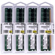A-TECH 4GB KIT (4 x 1GB) For Gateway GM Series Desktop GM5044f GM5046b GM5048 GM5048b DIMM DDR2 NON-ECC PC2-5300 667MHz RAM Memory. Genuine Brand.