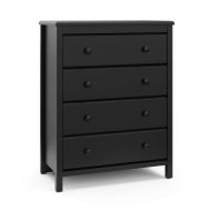 Storkcraft Storkcaft Alpine 4 Drawer Dresser (Black)  Stylish Storage Dresser Chest for Bedroom, 4 Spacious Drawers with Handles, Coordinates with Any Kids Bedroom or Baby Nursery