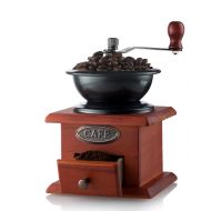 Gourmia GCG9310 Manual Coffee Grinder Artisanal Hand Crank Coffee Mill With Grind Settings & Catch Drawer 11.5 x 11.5 x 17.5 cm
