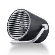 Fancii Small Personal Desk USB Fan, Portable Mini Table Fan with Twin Turbo Blades, Whisper Quiet Cyclone Air Technology - for Home, Office, Outdoor Travel