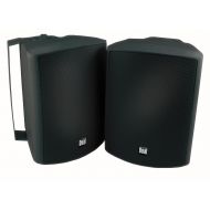 Dual Electronics LU53PB 3-Way High Performance Outdoor Indoor Speakers with Powerful Bass | Effortless Mounting Swivel Brackets | All Weather Resistance | Expansive Stereo Sound Co