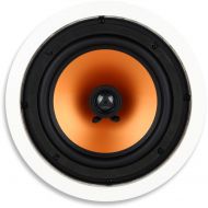 Micca M-8C 8 Inch 2-Way in-Ceiling in-Wall Speaker with Pivoting 1 Silk Dome Tweeter (Each, White)