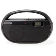 GPX, Inc. R602B Portable AM/FM Radio with Digital Clock and Line Input (Black): Home Audio & Theater