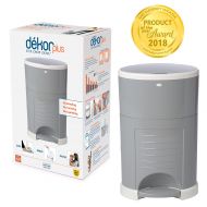 Dekor Plus Hands-Free Diaper Pail | Gray | Easiest to Use | Just Step  Drop  Done | Doesn’t Absorb Odors | 20 Second Bag Change | Most Economical Refill System |Great for Cloth D