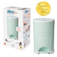 Dekor Plus Hands-Free Diaper Pail | Soft Mint | Easiest to Use | Just Step  Drop  Done | Doesn’t Absorb Odors | 20 Second Bag Change | Most Economical Refill System |Great for Cl
