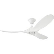Monte Carlo 3MAVR52RZW Maverick II Energy Star 52 Outdoor Ceiling Fan with Remote Control, 3 Balsa Wood Blades, Matte White
