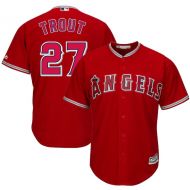 Men's Los Angeles Angels Mike Trout Majestic Scarlet Alternate Cool Base Player Jersey