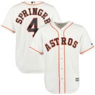 Men's Houston Astros George Springer Majestic White Home Cool Base Player Jersey