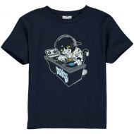 Soft as a Grape Toddler Tampa Bay Rays Navy DJ Kitty Distressed Mascot T-Shirt