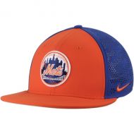 Men's New York Mets Nike OrangeRoyal True Vapor Swoosh Performance Flex Hat