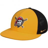 Mens Pittsburgh Pirates Nike GoldBlack True Vapor Swoosh Performance Flex Hat