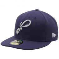 Men's Pensacola Blue Wahoos New Era Navy Alternate 1 Authentic 59FIFTY Fitted Hat