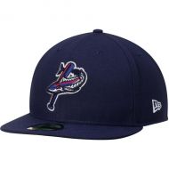 Men's Pensacola Blue Wahoos New Era Navy Authentic Home 59FIFTY Fitted Hat