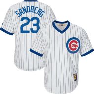 Men's Chicago Cubs Ryne Sandberg Majestic White Home Big & Tall Cooperstown Cool Base Player Jersey