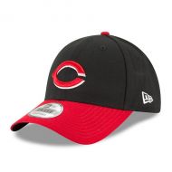 Mens Cincinnati Reds New Era Black League 9FORTY Adjustable Hat