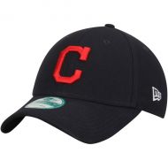 Mens Cleveland Indians New Era Navy League Road 9FORTY Adjustable Hat