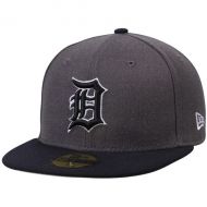 Mens Detroit Tigers New Era Charcoal/Navy Shader Melt 2 59FIFTY Fitted Hat