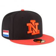 Mens Netherlands Baseball New Era Black/Orange 2017 World Baseball Classic 59FIFTY Fitted Hat