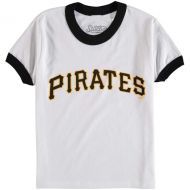 Youth Pittsburgh Pirates Stitches WhiteBlack Ringer T-Shirt