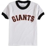 Youth San Francisco Giants Stitches WhiteBlack Ringer T-Shirt
