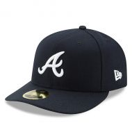Men's Atlanta Braves New Era Navy Road Authentic Collection On-Field Low Profile 59FIFTY Fitted Hat