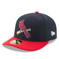 Men's St. Louis Cardinals New Era NavyRed Alternate 2 Authentic Collection On-Field Low Profile 59FIFTY Fitted Hat