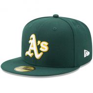 Youth Oakland Athletics New Era Green Authentic Collection On-Field Road 59FIFTY Fitted Hat