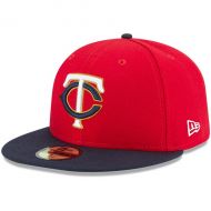 Youth Minnesota Twins New Era Red/Navy Authentic Collection On-Field Alternate 2 59FIFTY Fitted Hat