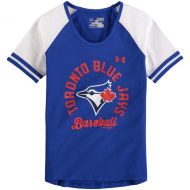 Girls Youth Toronto Blue Jays Under Armour RoyalWhite Baseball Half-Sleeve T-Shirt
