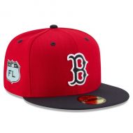Men's Boston Red Sox New Era Red 2017 Spring Training Diamond Era 59FIFTY Fitted Hat