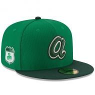 Men's Atlanta Braves New Era Green 2017 St. Patrick's Day Diamond Era 59FIFTY Fitted Hat