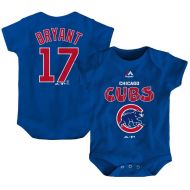 Newborn & Infant Chicago Cubs Kris Bryant Majestic Royal Stitched Player Name & Number Bodysuit