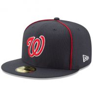 Men's Washington Nationals New Era Navy Diamond Era 59FIFTY Fitted Hat