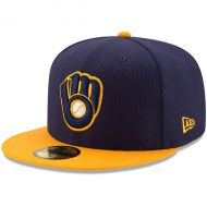 Youth Milwaukee Brewers New Era NavyGold Diamond Era 59FIFTY Fitted Hat