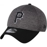 Men's Pittsburgh Pirates New Era Heathered GrayBlack Shadow Tech 39THIRTY Flex Hat