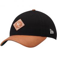 Mens Kansas City Royals New Era Black/Natural Wilson Collaboration 9TWENTY Adjustable Hat