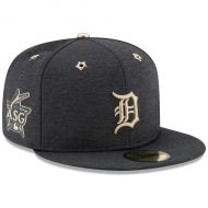 Men's Detroit Tigers New Era Heathered Navy 2017 MLB All-Star Game Side Patch 59FIFTY Fitted Hat
