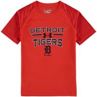 Youth Detroit Tigers Under Armour Orange Tech Electro Color Block T-Shirt