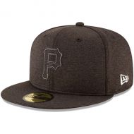 Men's Pittsburgh Pirates New Era Heather Black 2018 Clubhouse Collection 59FIFTY Fitted Hat