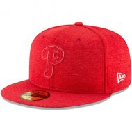 Men's Philadelphia Phillies New Era Heather Red 2018 Clubhouse Collection 59FIFTY Fitted Hat