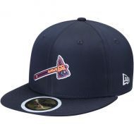 Youth Atlanta Braves New Era Navy 2018 Prolight Batting Practice 59FIFTY Fitted Hat