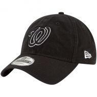 Men's Washington Nationals New Era Black Core Classic Twill 9TWENTY Adjustable Hat