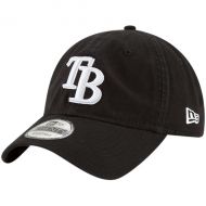 Men's Tampa Bay Rays New Era Black Core Classic Twill 9TWENTY Adjustable Hat