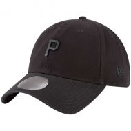 Mens Pittsburgh Pirates New Era Black Micro Matte 9TWENTY Adjustable Hat