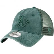 Men's Oakland Athletics New Era Green Tonal Washed 9TWENTY Adjustable Hat