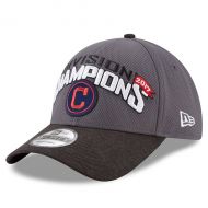 Men's Cleveland Indians New Era Graphite 2017 AL Central Division Champions 9FORTY Adjustable Hat
