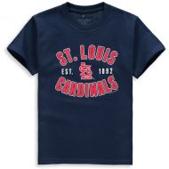 Youth St. Louis Cardinals Soft as a Grape Navy Cotton Crew Neck T-Shirt