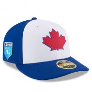 Men's Toronto Blue Jays New Era White 2018 Spring Training Collection Prolight Low Profile 59FIFTY Fitted Hat