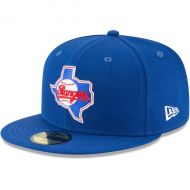 Men's Texas Rangers New Era Blue Cooperstown Collection Wool 59FIFTY Fitted Hat
